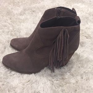 Steve Madden fringe booties